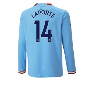 Herren Fußballbekleidung Manchester City Aymeric Laporte #14 Heimtrikot 2022-23 Langarm